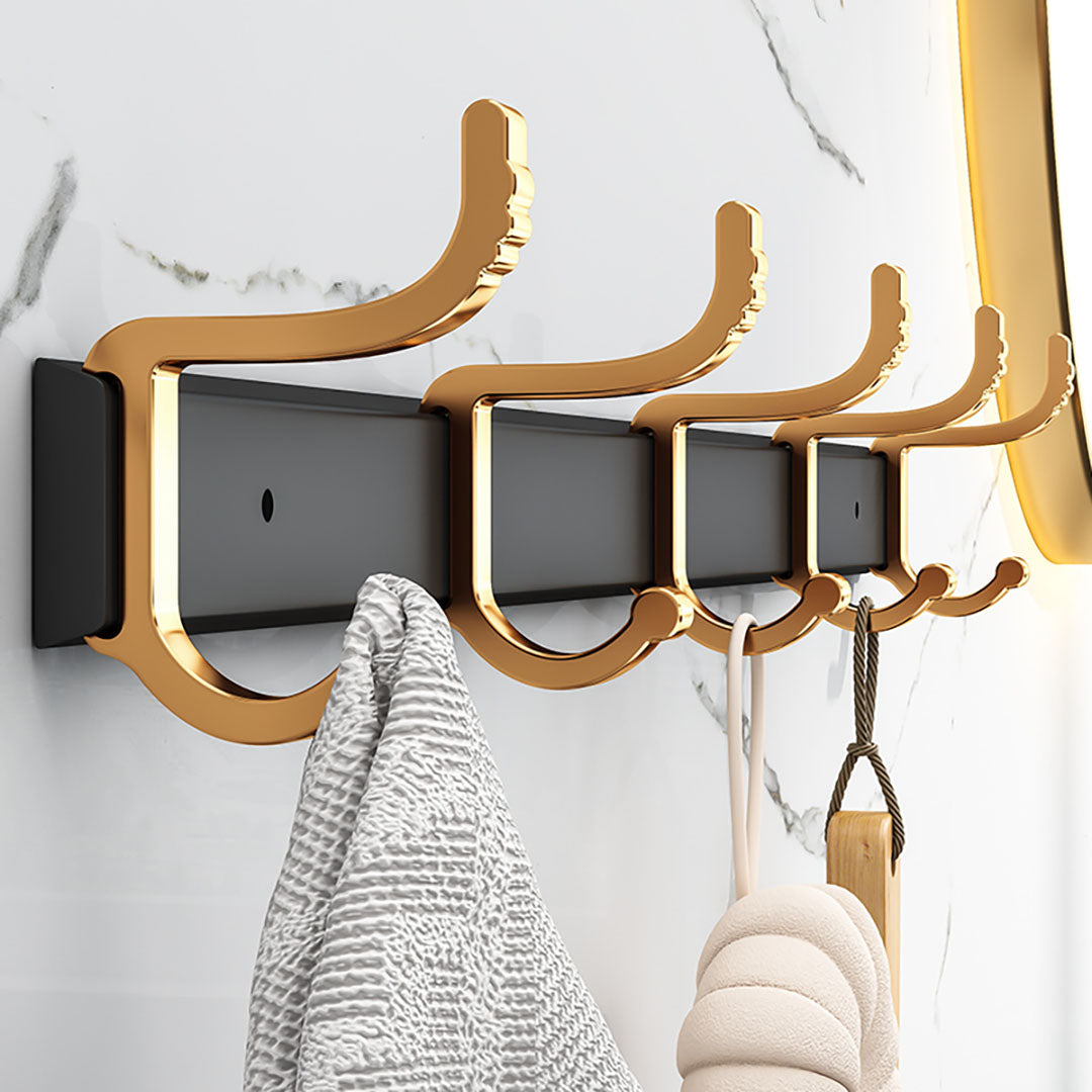 41cm Wall Mounted Towel Rack with Durable Hooks