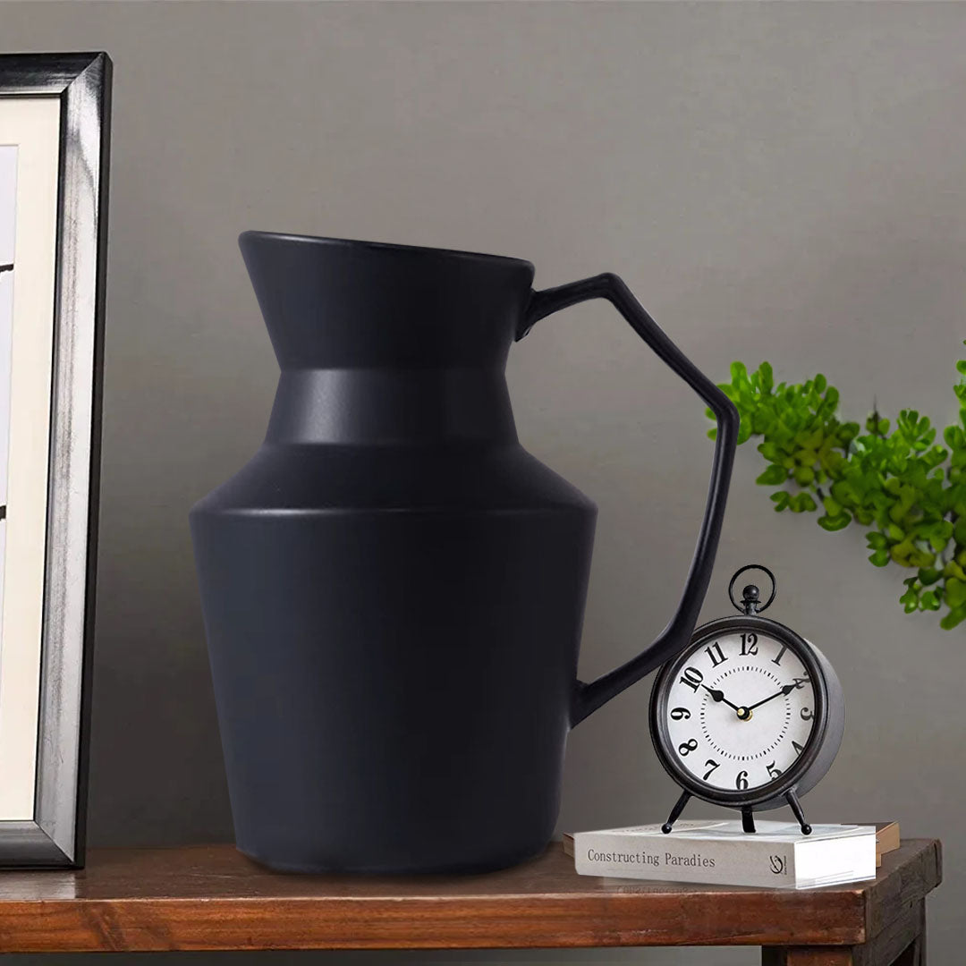 23.5x19.5cm Ornament Black Modern Vase Pitcher
