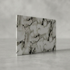 SOGA Peel & Stick Floor and Wall Tiles 30 x 60cm 10 Pack Black White Faux Marble