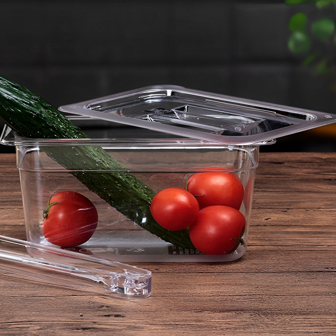 200mm Clear GN Pan 1/1 Food Tray with Lid