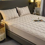 153cm Beige Wide Mattress Cover
