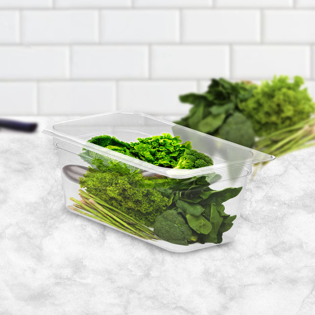 100mm Clear GN Pan 1/3 Food Tray