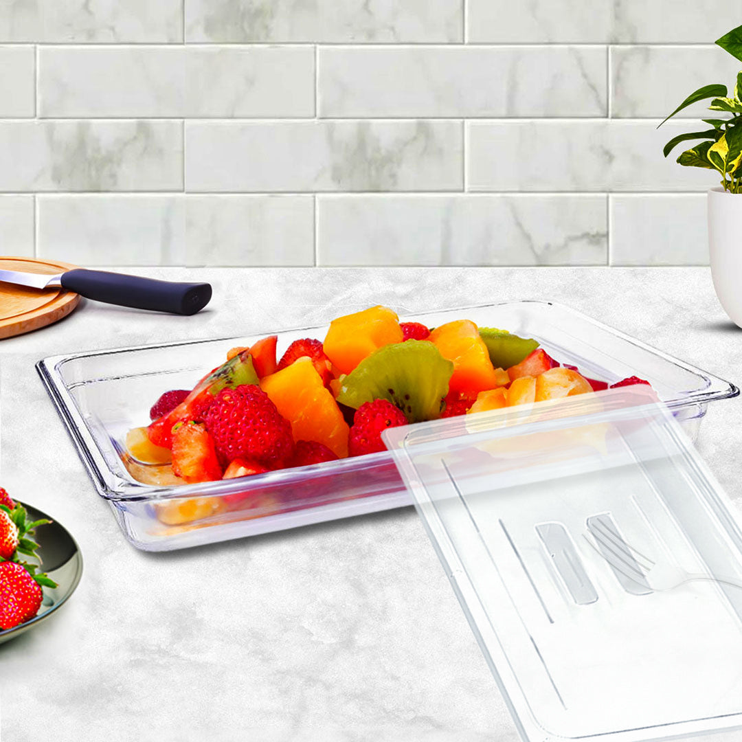 65mm Clear GN Pan 1/1 Food Tray with Lid