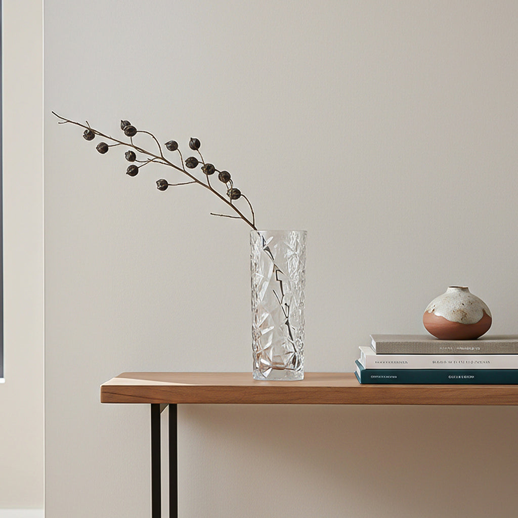 14x30cm Heavy Duty Glass Vase Crystal Clear