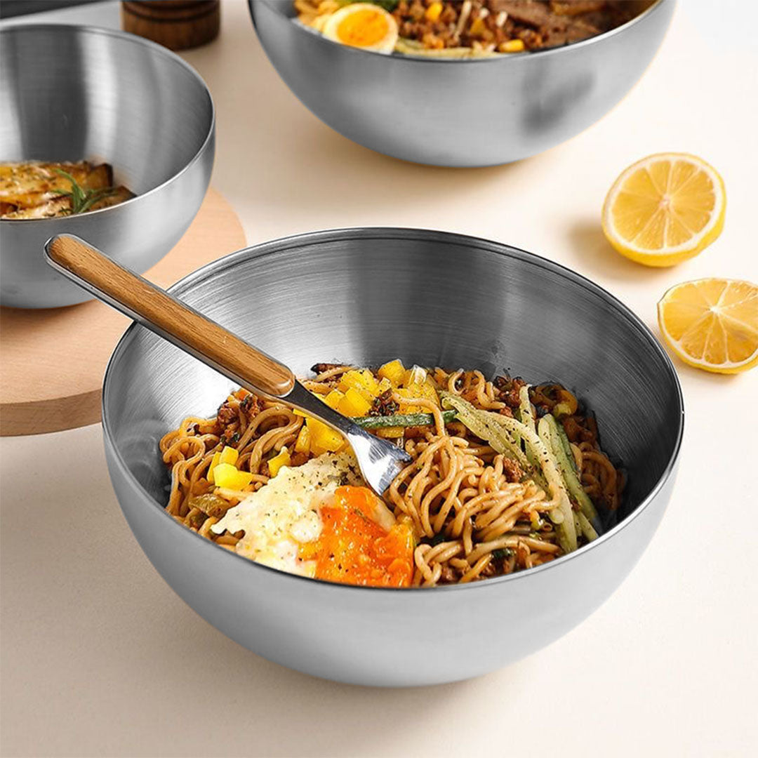 20cm Elegant Silver Salad Bowl with Model 201 A Versatile Kitchen Essential