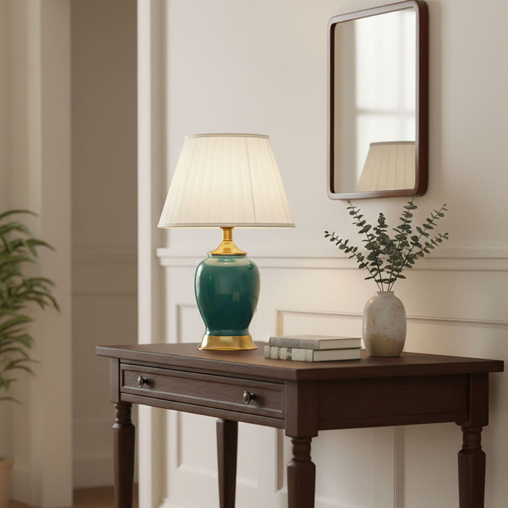 Ceramic Table Lamp Green