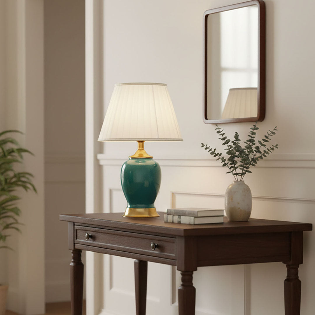 Ceramic Table Lamp Green