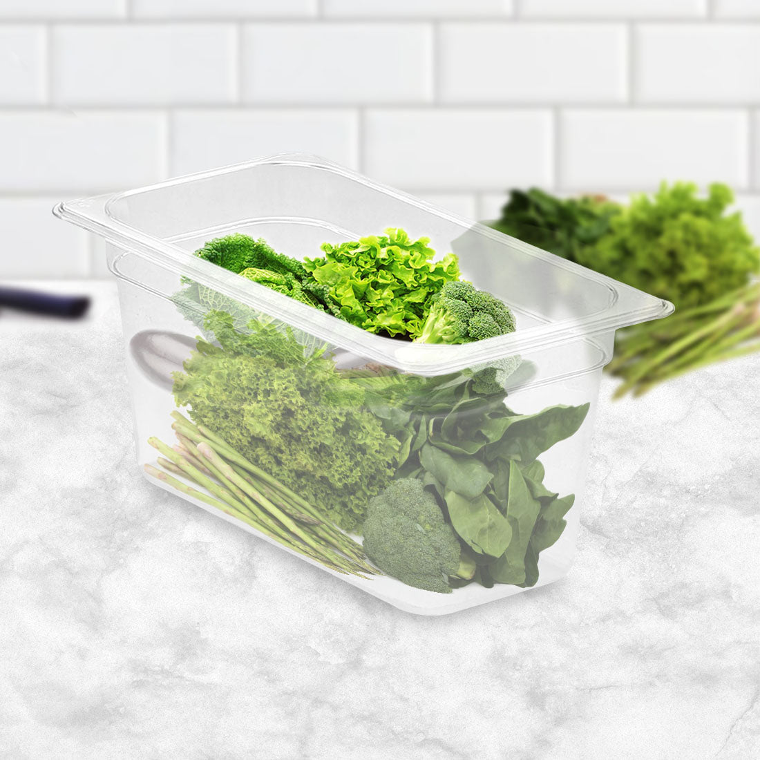 150mm Clear GN Pan 1/3 Food Tray