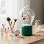Green 360 Degree Rotating LED Light  Jewelry Storage Organiser