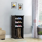 4 Tier Shoe Rack Organizer Sneaker Footwear Storage