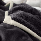Dark Grey Throw Blanket Warm Cozy