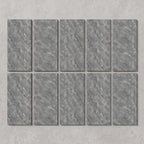 SOGA Peel & Stick Floor and Wall Tiles 30 x 60cm 10 Pack Grey Faux Marble