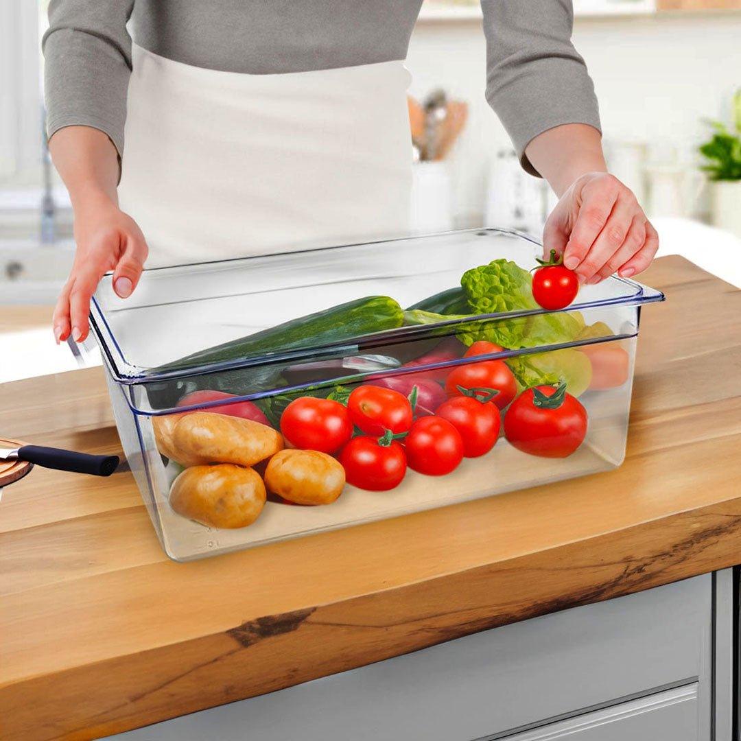 200mm Clear GN Pan 1/1 Food Tray