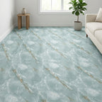 SOGA Peel & Stick Floor and Wall Tiles 30 x 60cm 10 Pack Jade Faux Marble