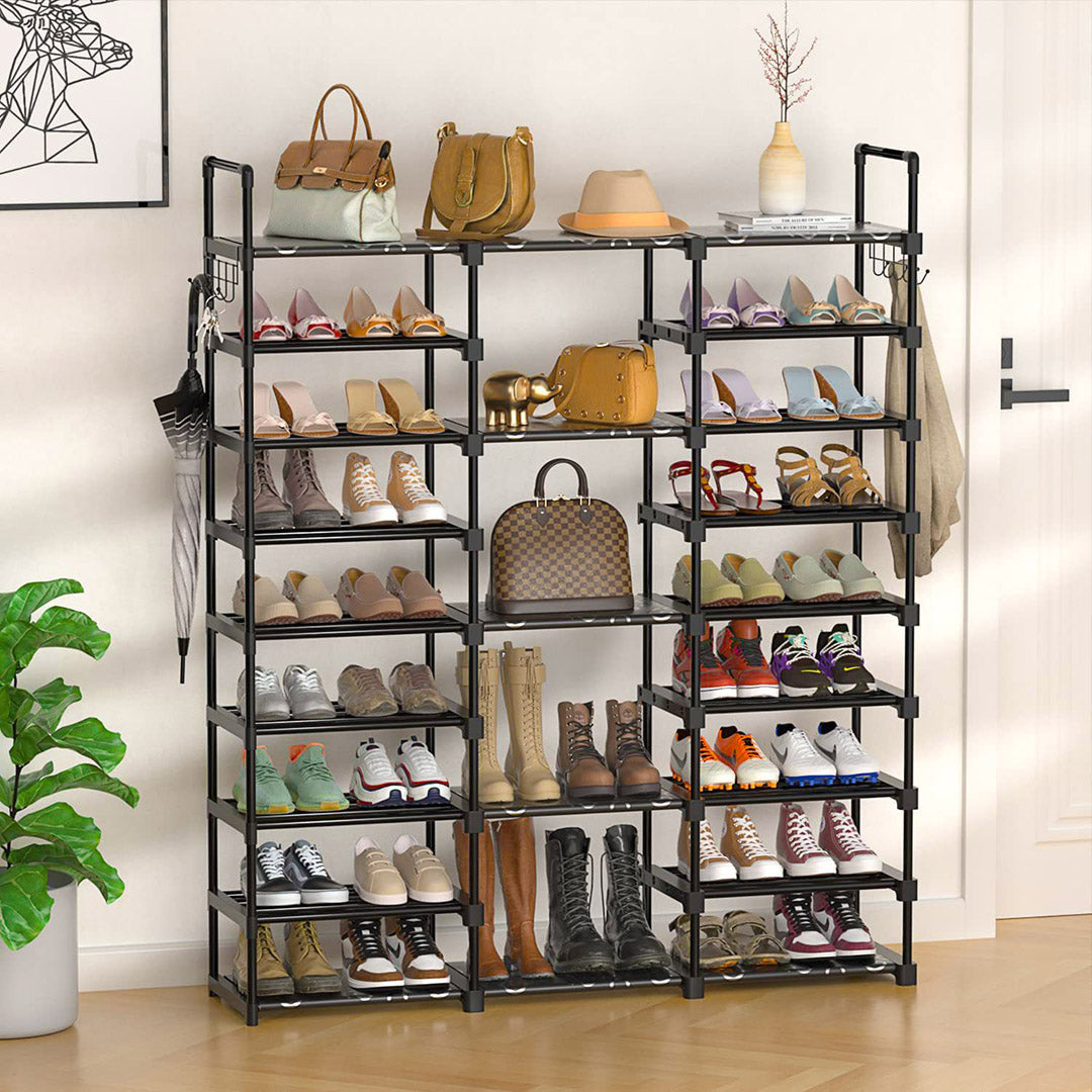 21-Shelf Tier Shoe Storage with Handle