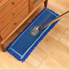 00x22 Blue Microfiber Flat Mop Floor Cleaning Pads Rotating Dust Remover
