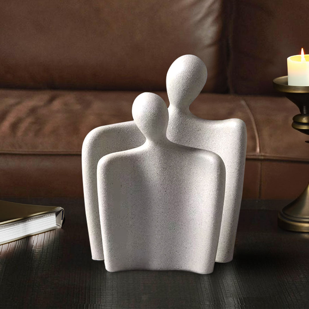Ornament Set of 2 Abstract Human Figurine Sculptures Minimalist