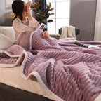 SOGA Throw Blanket Purple