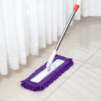 60x12 Microfiber Flat Mop Floor Cleaning Pads Rotating Dust Remover 3 Color