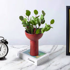 15x19.5cm Ornament Brown Versatile Ceramic Vase