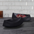SOGA 37x12.5cm Ornament boat shaped plate ceramic food decoration