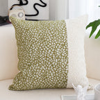 SOGA 2X 50cm Modern Two-Tone Textured Block Design Throw Pillow