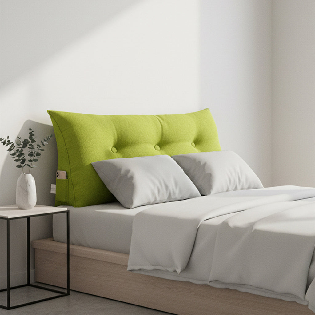100cm Green Wedge Bed Cushion