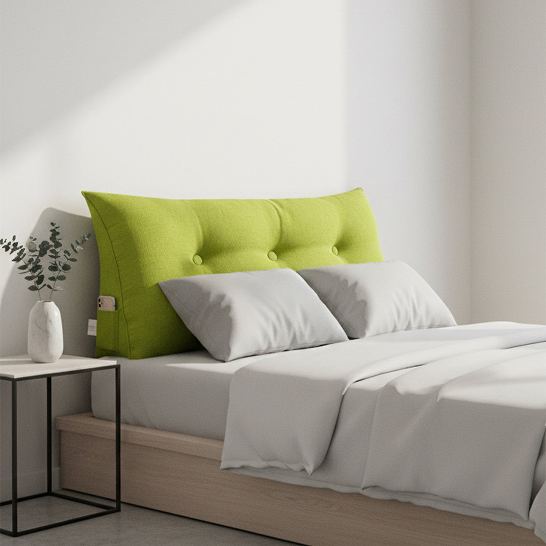 100cm Green Wedge Bed Cushion