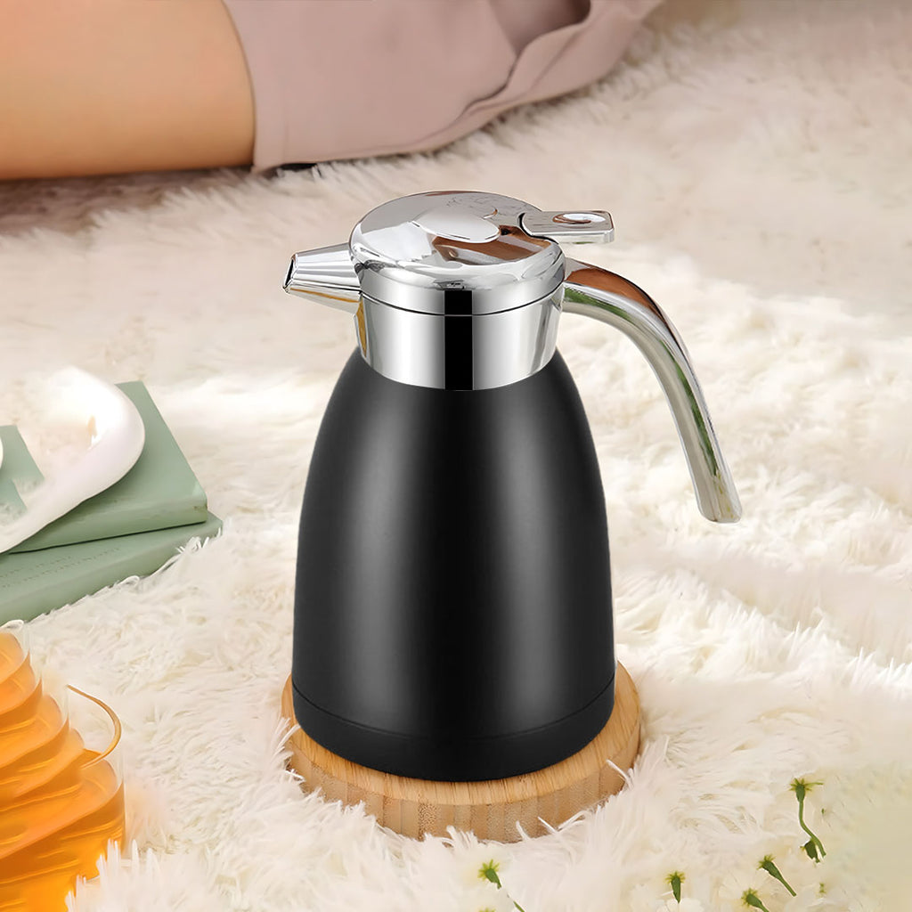 1.2L Stainless Steel Water Bottle Black