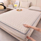 153cm  Beige Wide Mattress Cove  Clover Design