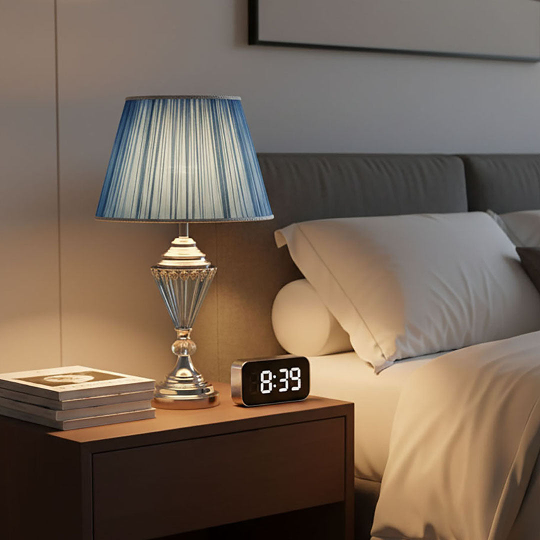 Elegant Table Lamp with Warm Shade