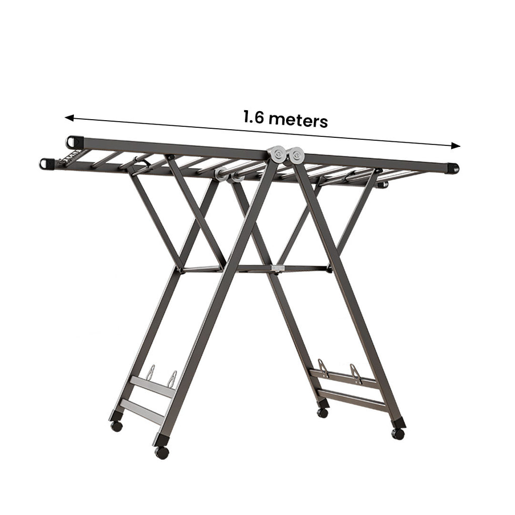 1.6m Portable Wing Shape Clothes Drying Rack