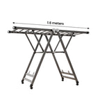 1.6m Portable Wing Shape Clothes Drying Rack