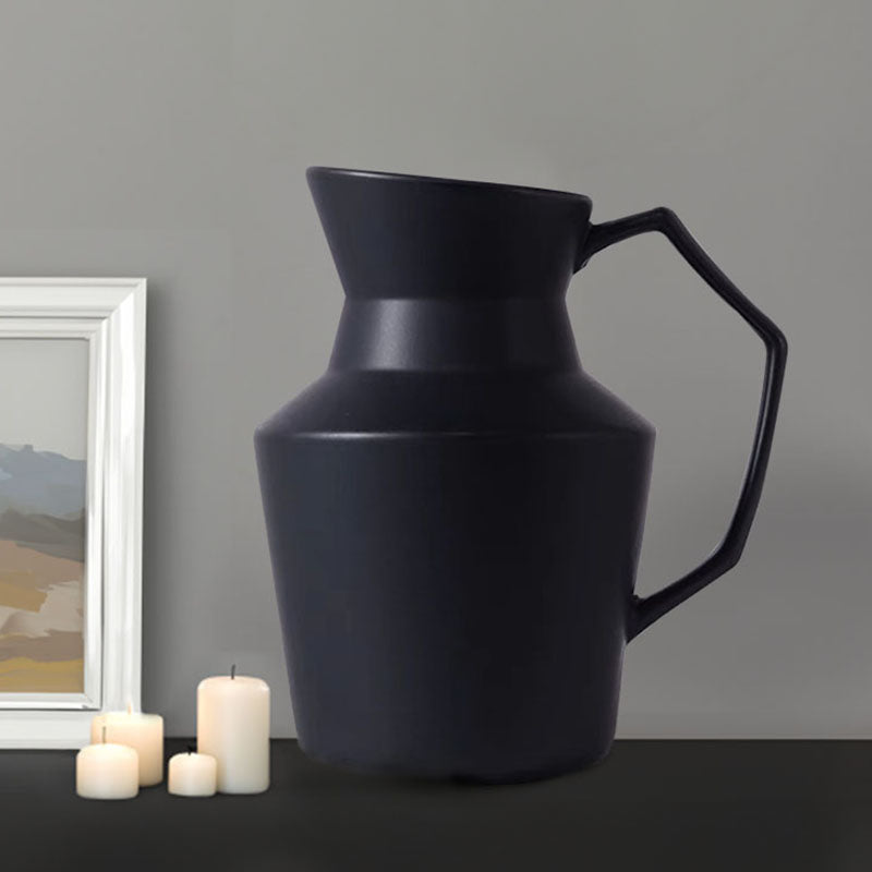 23.5x19.5cm Ornament Black Modern Vase Pitcher