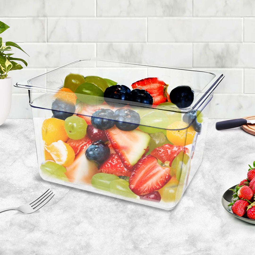 200mm Clear GN Pan 1/2 Food Tray