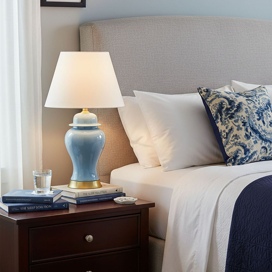 Ceramic Table Lamp Blue