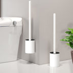 27cm Wall-Mounted Toilet Brush with Holder White