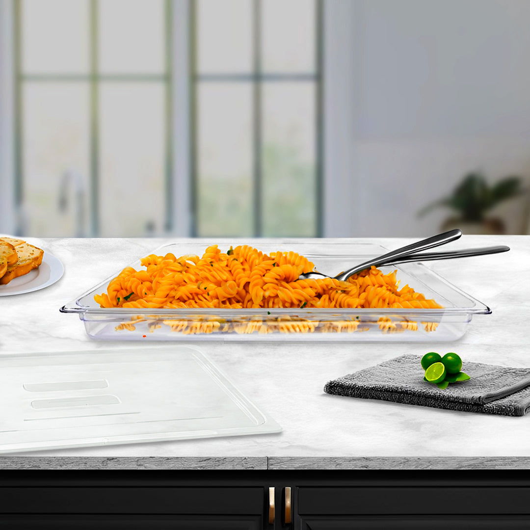 65mm Clear GN Pan 1/1 Food Tray with Lid