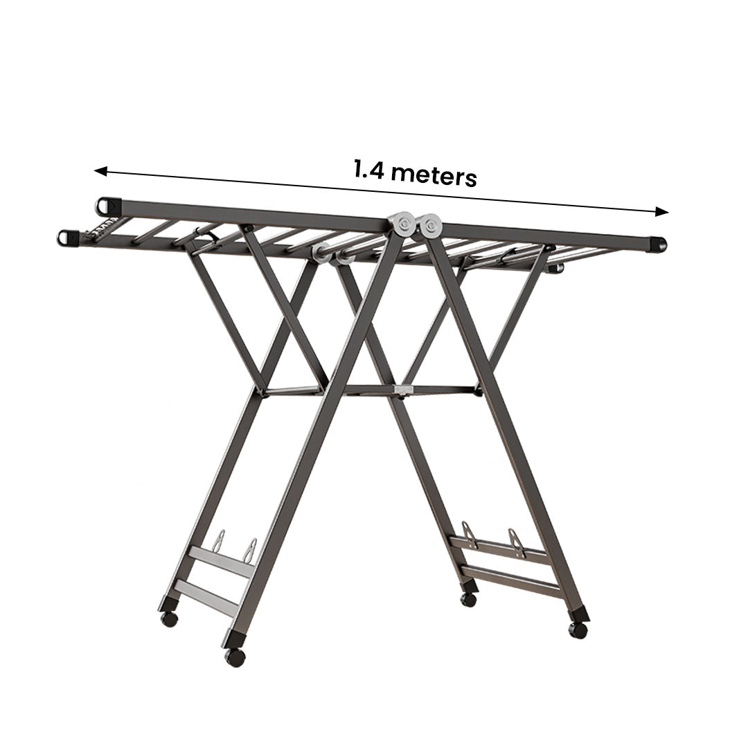 1.4m Portable Wing Shape Clothes Drying Rack