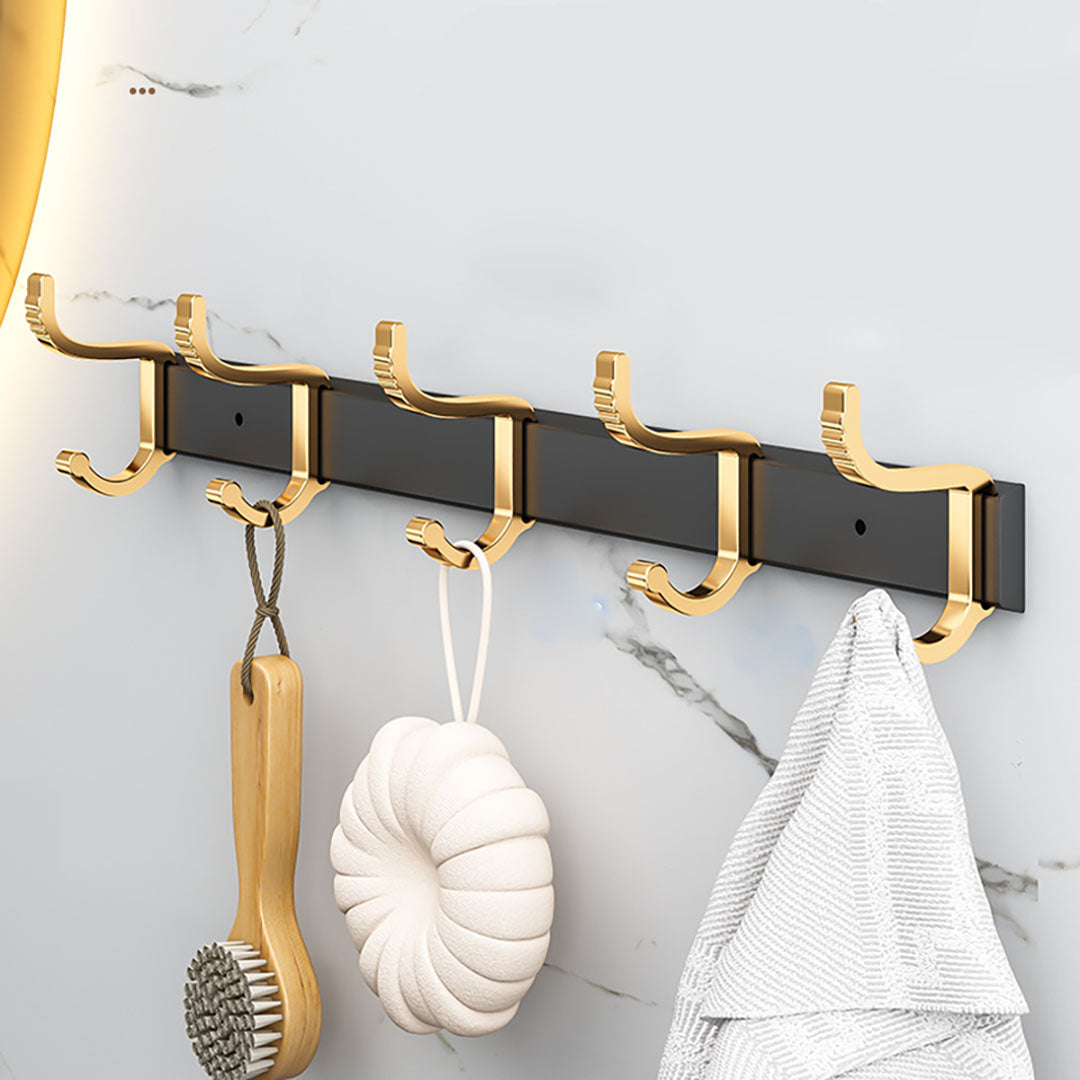 41cm Wall Mounted Towel Rack with Durable Hooks
