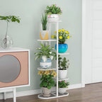 8 Tier White Metal Plant Rack