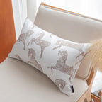 SOGA 35cm White Decorative Horse Pattern Cushion Throw Pillow