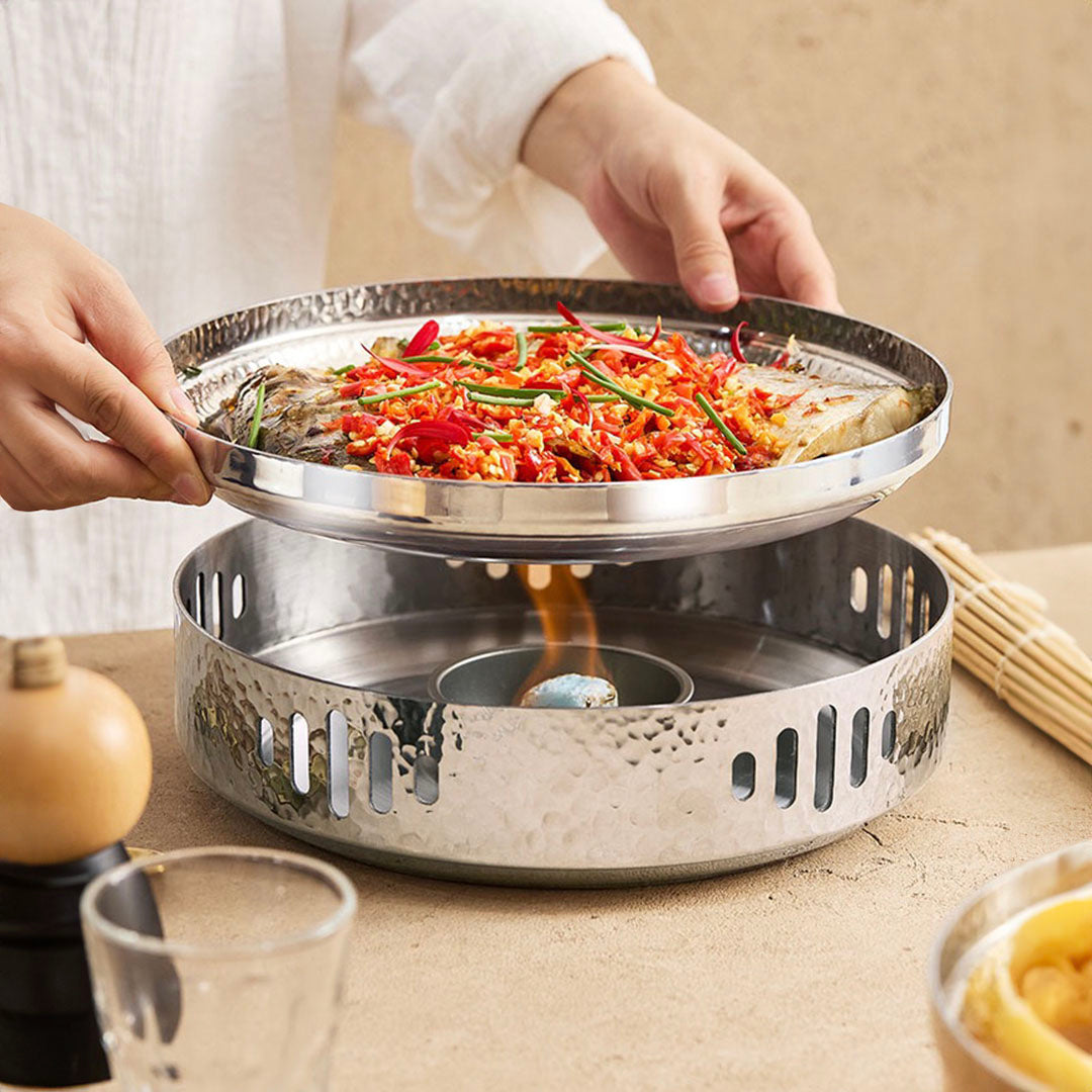 26cm Dry Pot with Hammered Texture for Kitchen Essential