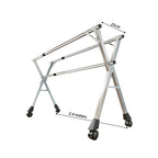 2.4m Portable Standing Clothes Drying Rack with Wheels