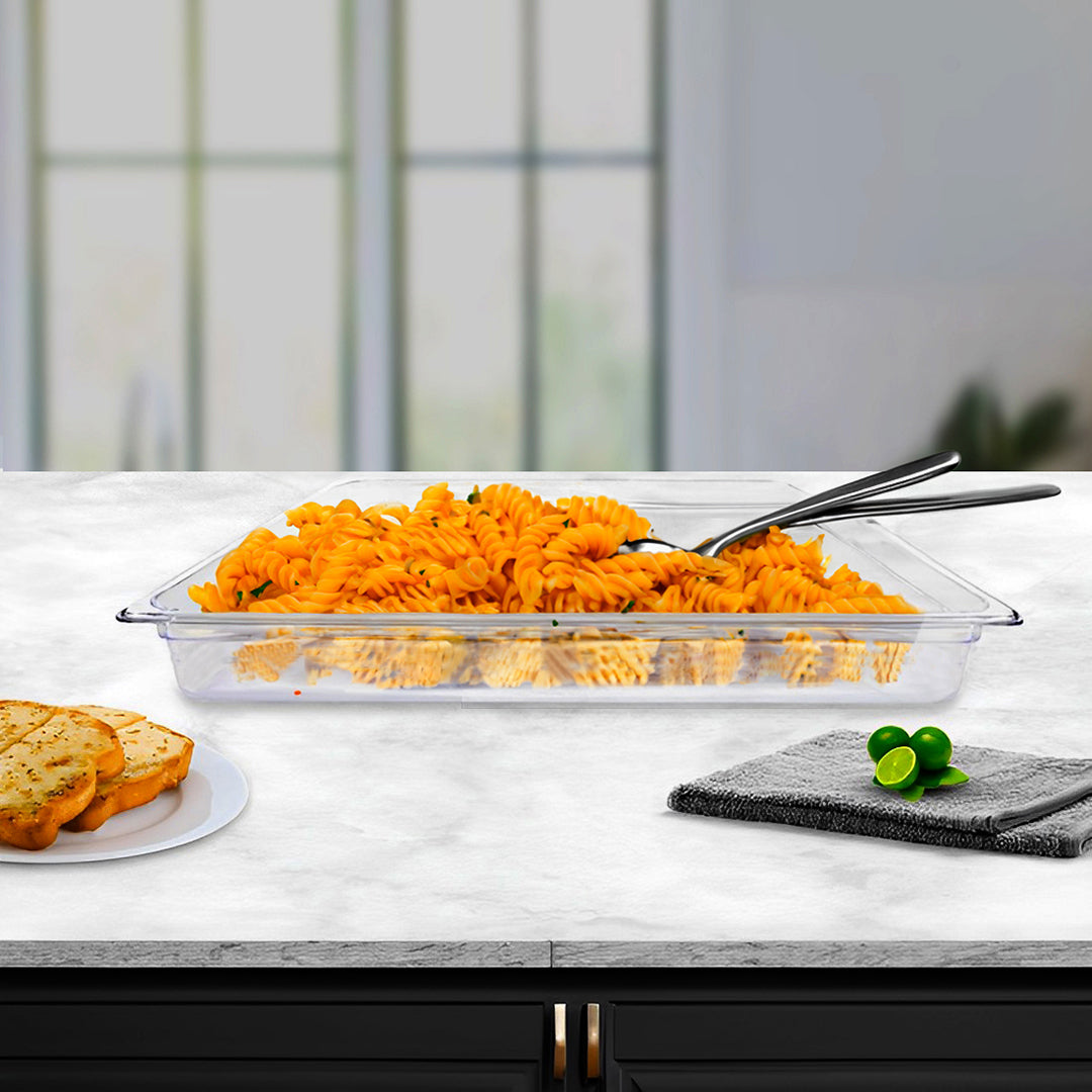 65mm Clear GN Pan 1/2 Food Tray