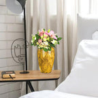 30x19cm Yellow Medium Ceramic Flower Vase Elegant Living Room Home Decor