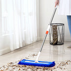 60x12 Microfiber Flat Mop Floor Cleaning Pads Rotating Dust Remover 3 Color