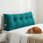 SOGA 120cm Blue Green Wedge Bed Cushion