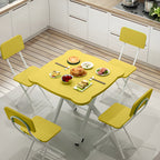 Yellow Minimalist Cat Ear Folding Table