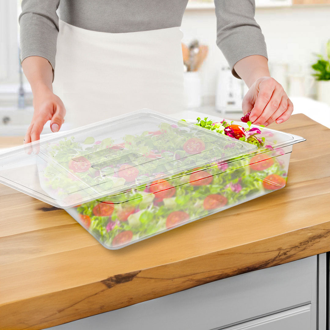150mm Clear GN Pan 1/1 Food Tray with Lid